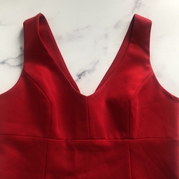 BCBG Red Cocktail Dress Size 10 - Picture 10 of 12